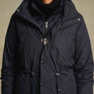 Ralph Lauren Women's 3-in-1 Water-Repellent Black Coat | TPEY04192
