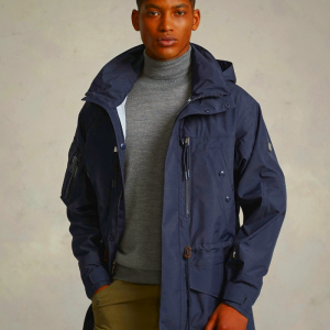 Ralph Lauren Men's Water-Repellent Hooded Coat Navy Blue | PSLO93206