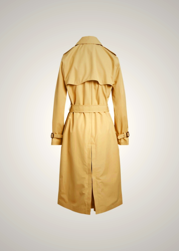 Ralph Lauren Women's Cotton Poplin Trench Coat in Brown | CYGI85346