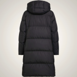 Ralph Lauren Women's Crest-Patch Hooded Long Down Coat Black