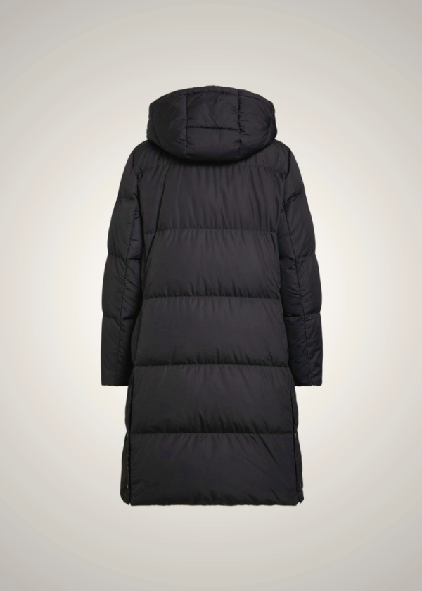 Ralph Lauren Women's Crest-Patch Hooded Long Down Coat Black