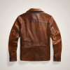 Ralph Lauren Leather Car Coat for Men in Brown | EJLH12568