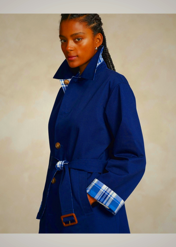 Ralph Lauren Reversible Cotton Long Coat for Women Multicolor | IRFD74063