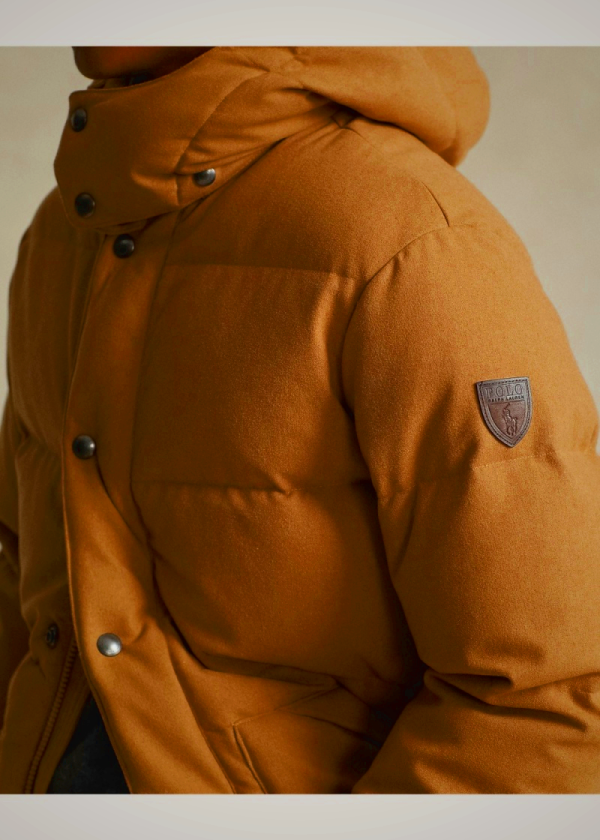 Ralph Lauren Men's The Wainwright Lana-Blend Down Coat Black