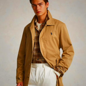 Ralph Lauren Men's Twill Walk Coat Brown | DYSF30269