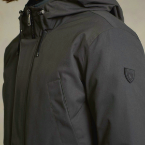 Ralph Lauren Men's Twill Hooded & Quilted Liner Coat Gray | ANHC13286