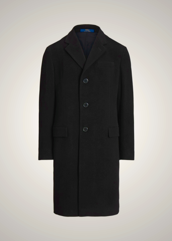 Ralph Lauren Brushed Twill Blazers for Men | Black TopCoats