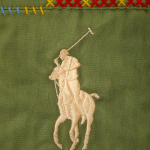 Ralph Lauren Big Pony Herringbone Medium Tote Bag for Women in Blue | HZLN78043