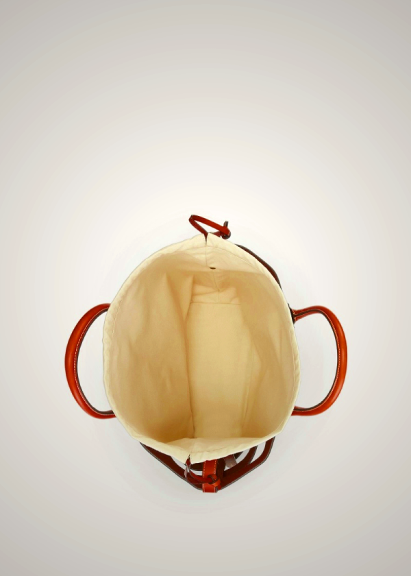 Ralph Lauren Women's Medium Basket-Weave Leather Tote Bag Black | OFGT12934