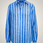 Ralph Lauren Women&#039;s Relaxed Fit Striped Linen Shirt | UBZH08139