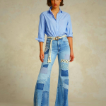 Ralph Lauren Relaxed Fit Cotton Poplin Shirt for Women | Blue