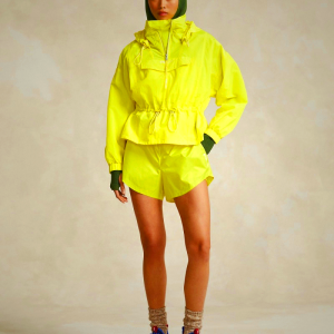 Ralph Lauren Packable Ripstop Windbreaker for Women in Yellow | NFXP36984