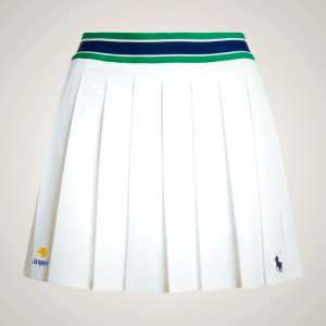 Ralph Lauren US Open Pleated Performance Skirt for Women in White | JAEO65348
