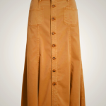 Ralph Lauren Cotton Twill A-Line Skirt for Women in Khaki | VZSE61729