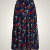 Ralph Lauren Floral Crinkle Georgette Skirt for Women | NCFL02687