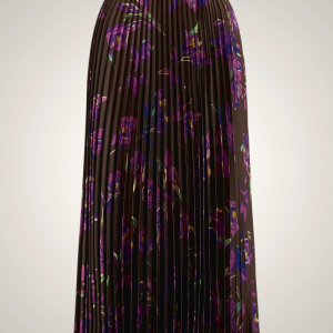 Ralph Lauren Floral Pleated Satin Skirt for Women | TQUC15680