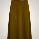 Ralph Lauren A-Line Ponte Skirt with Buckle Trim for Women | AJFP10923