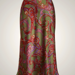 Ralph Lauren Paisley Satin Charmeuse Skirt Women Multicolor BXIT20516