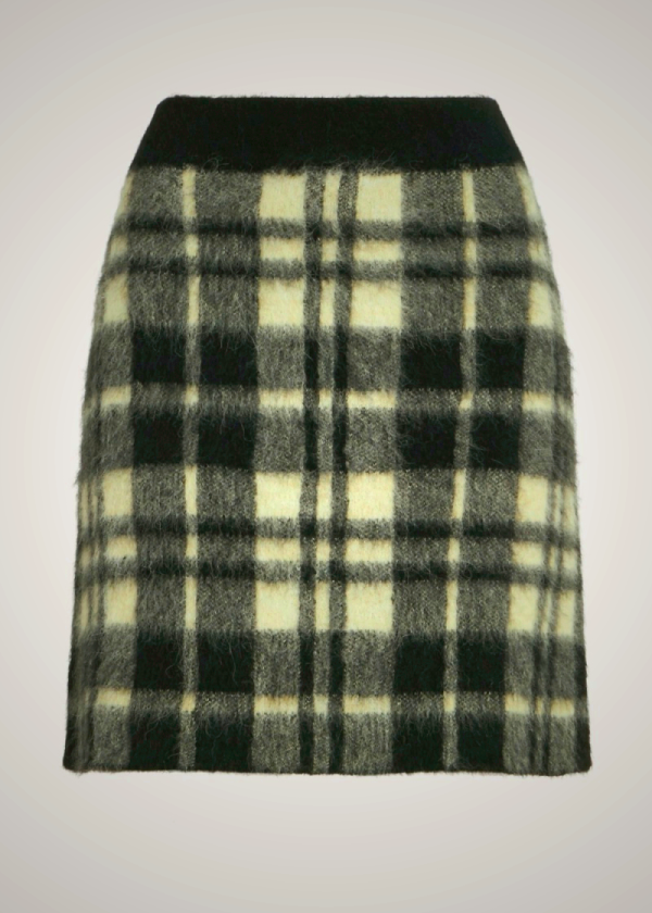 Ralph Lauren Plaid Alpaca-Blend Miniskirt for Women | TSIA70943