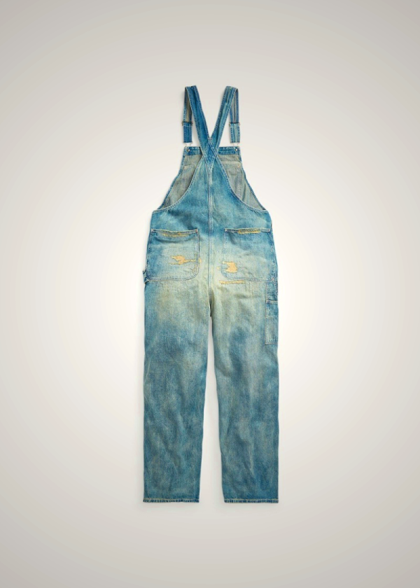 Ralph Lauren Repaired Wescott Denim Overall Pantalon Deportivo Hombre Azules