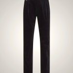 Ralph Lauren Gregory Hand-Tailored Black Corduroy Pants for Men | SAQO65930