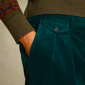 Ralph Lauren Whitman Relaxed Fit Green Corduroy Pants for Men | OJXC37589