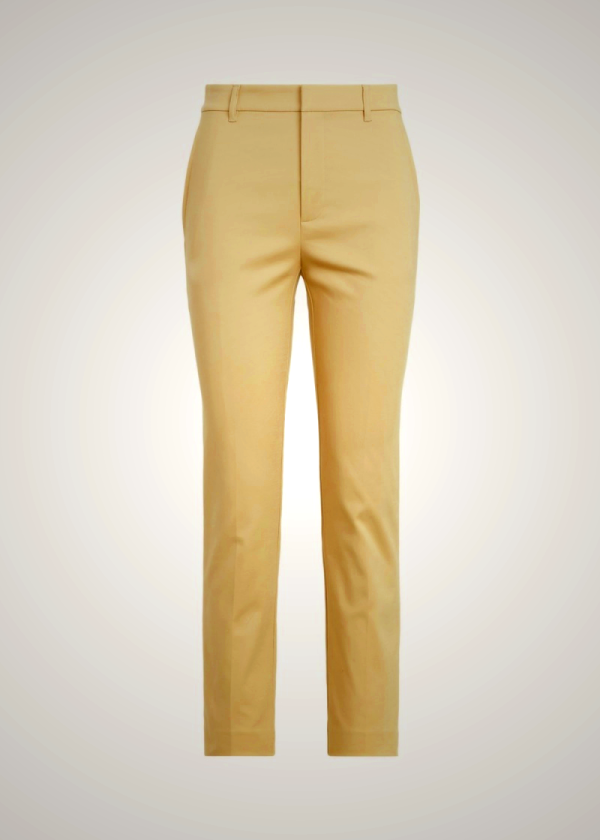 Ralph Lauren Double-Faced Stretch Cotton Pants for Women in Brown | VKFC81567