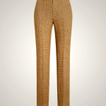 Ralph Lauren Glen Plaid Linen Tweed Pants for Women Blue XRNE65492