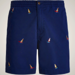 Ralph Lauren Polo Prepster Embroidered Shorts for Men - Navy Blue