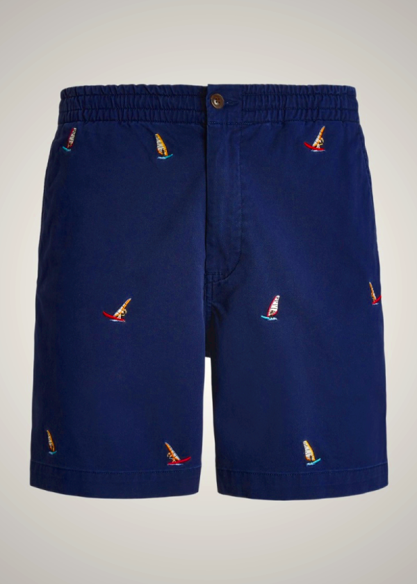 Ralph Lauren Polo Prepster Embroidered Shorts for Men - Navy Blue