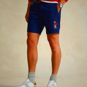 Ralph Lauren Men's 20.3 cm Stretch Polo Bear Shorts Navy Blue CVHB80465