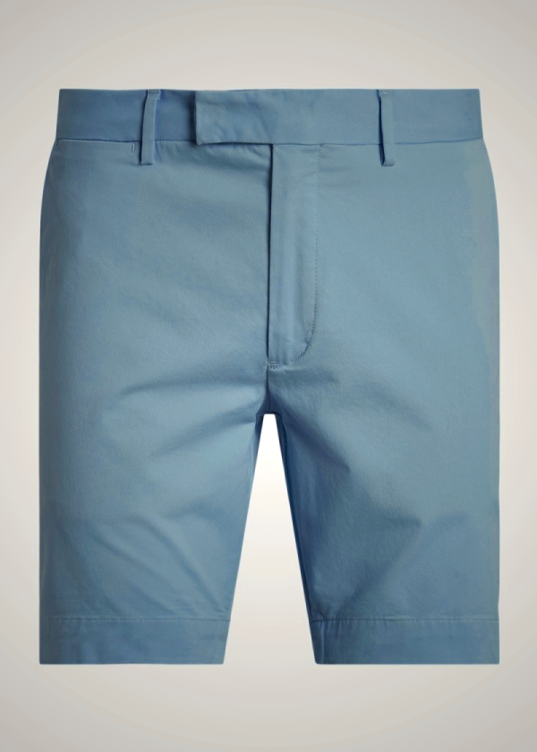 Ralph Lauren Men's 22.9cm Stretch Slim Fit Chino Shorts Blue | NRXK70295