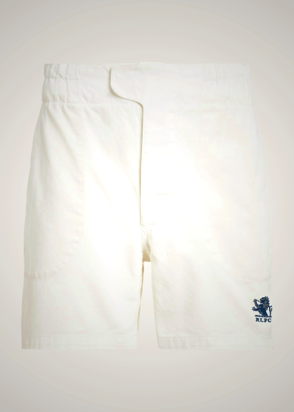 Ralph Lauren 5-Inch Directo Fit Twill Rugby Shorts for Men in White | ICBJ61039