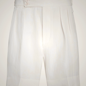 Ralph Lauren Men's Cotton-Linen Herringbone Shorts Cream | VQCI83095