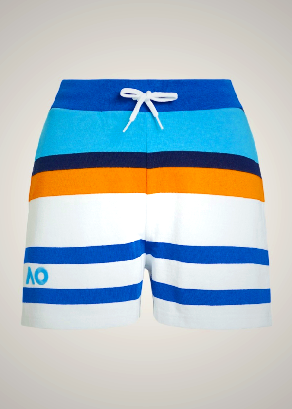 Ralph Lauren Australian Open Striped Jersey Shorts for Women | BOGK79364