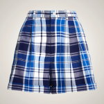 Ralph Lauren Plaid Pleated Cotton Shorts for Women | SHUT02374
