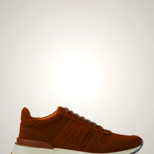 Ralph Lauren Ethan Calf-Gamuza Men's Brown Sneakers | JCFB59612