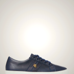Ralph Lauren Janson II Nappa Leather Women's Sneakers Navy Blue