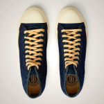 Ralph Lauren Mayport Indigo Canvas Men's Sneakers | MJNR64387