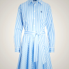 Ralph Lauren Striped Cotton Shirtdress for Women in Blue | OHCK14923