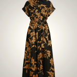 Ralph Lauren Floral Belted Linen Shirtdress for Women | OIVY67925