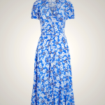 Ralph Lauren Floral Crepe Short-Sleeve Dress for Women in Cream | ZYTK06518