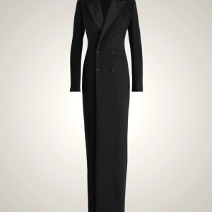 Ralph Lauren Kristian Silk Cady Dress for Women in Black | CYZV52794